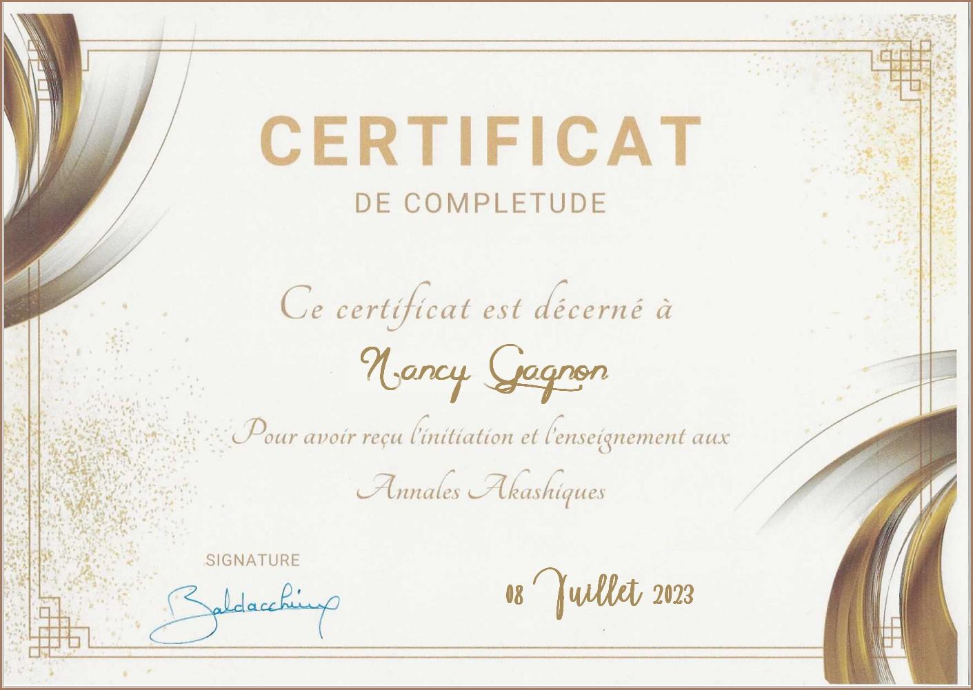 Certification annales akashique