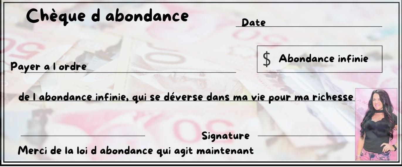 Cheque d abondance